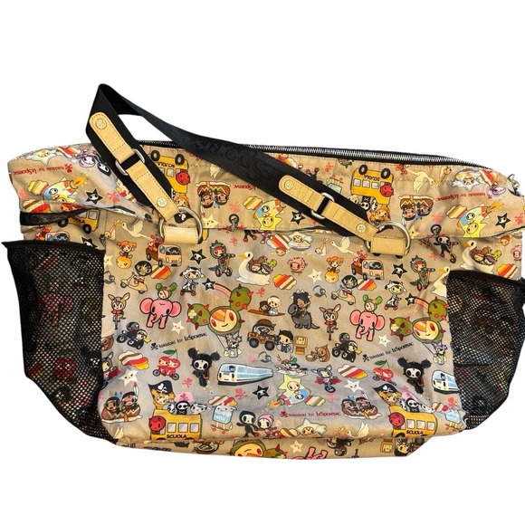 tokidoki Handbags - Tokidoki x LeSportsac Buon Viaggio Trasporto Women's Y2K Kawaii Rainbow Zip Tote